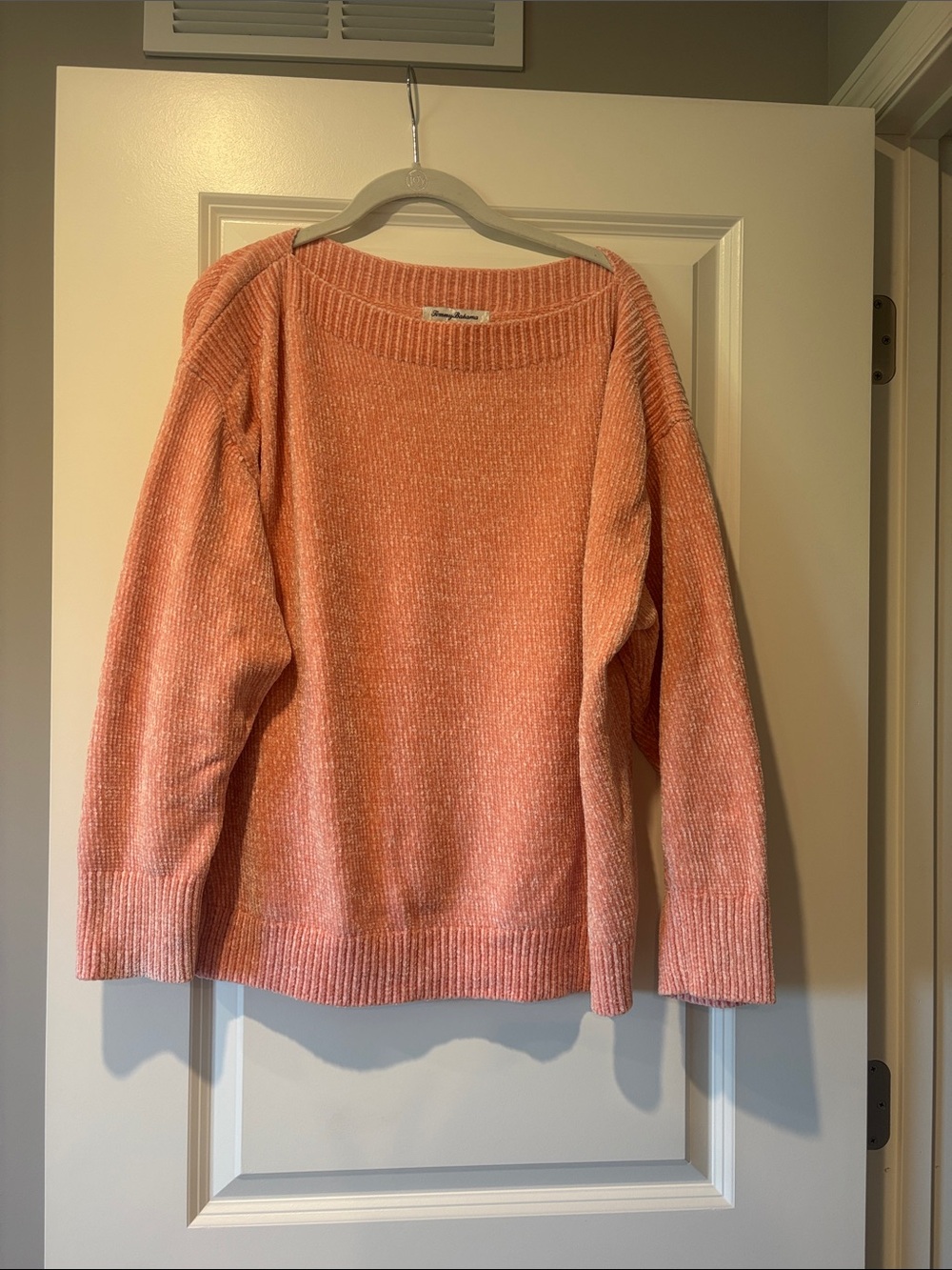 Tommy Bahama Peach-Pink Crewneck Sweater - Chenille